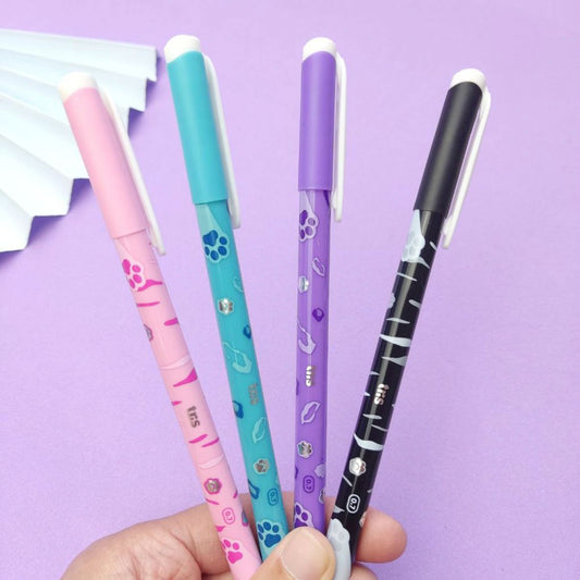 Caneta Fofa Patinha De Gatinho Summit