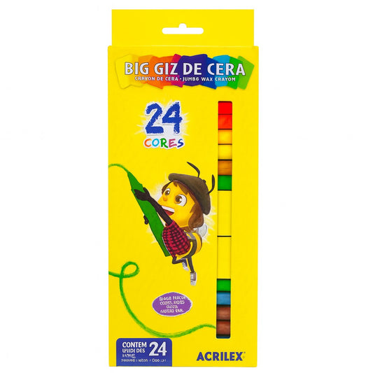Big Giz De Cera Com 24 Cores Acrilex