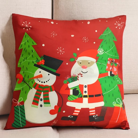 Capa De Almofada Natal Decorada Papai Noel/Feliz Natal 45cm