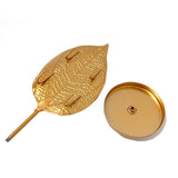 Kit Porta Joias Decorativo Metal Folha Com 4 Peças