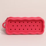 Estojo Escolar Picky Holic Charm Em Silcone Com 4 Pins Tris