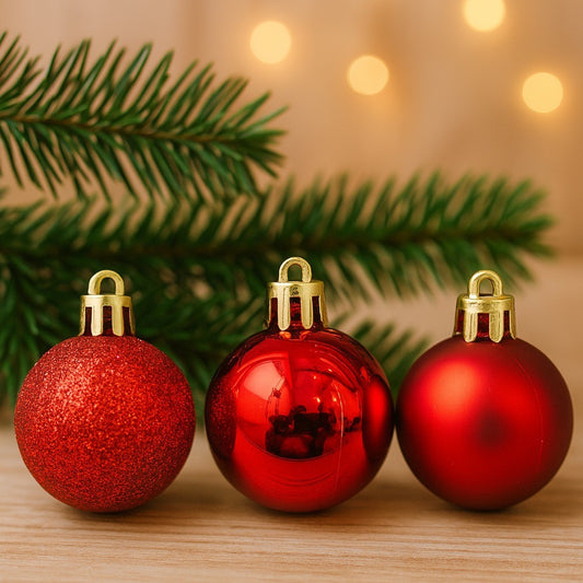 Bola Natal Nº4 Vermelha Com 15