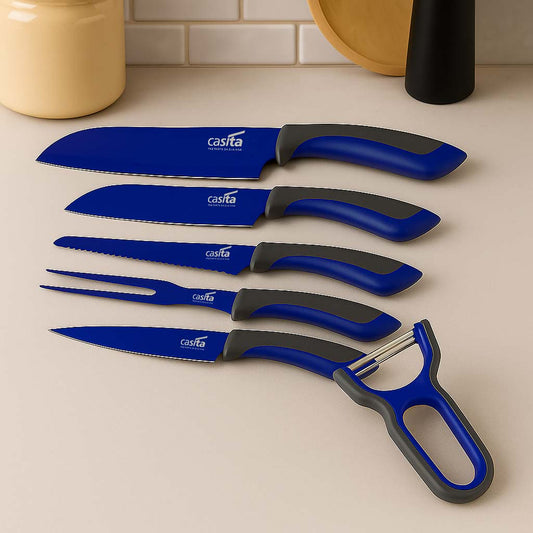 Conjunto de Facas Para Cozinha Com 6 Peças Casita