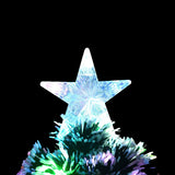 Árvore De Natal Nevada Luxo 60cm Fibra Ótica Led Bivolt Decoração