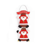 Enfeite De Pendurar Decorativo Boneco De Neve Ou Papai Noel Com Placa Feliz Natal