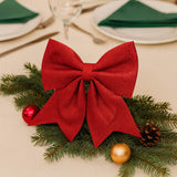 Enfeite Laço De Natal Para Árvore Decoração Color Glitter 20Cm