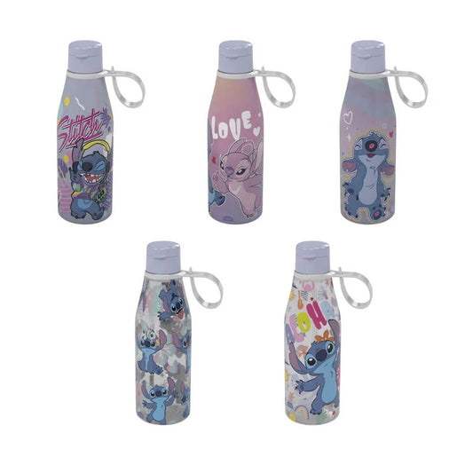 Garrafa Stitch Com Tampa Abre Fácil 530ml