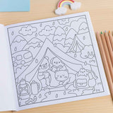 Kit Livro De Colorir Comfy Goods Com Canetas Touch Ponta Dupla – Sweet & Cozy/Fluffy & Cute