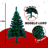 Anúncio Árvore De Natal Verde Luxo Cheia 1,20m/1,50m/1,80m/2,10m Com Até 900 Galhos
