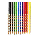 Lápis De Cor Com 12 Spiro Grip Sertic