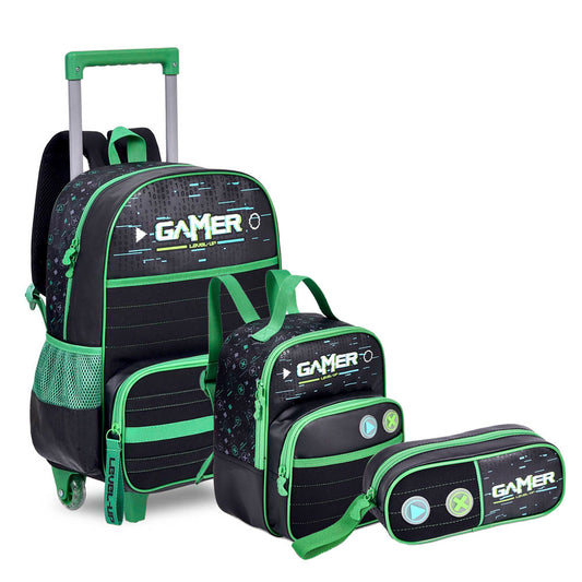 Kit Mochila Infantil de Rodinha Gamer Start Original Clio
