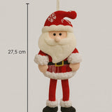 Enfeite De Natal Papai Noel Feltro Decoração Pendente Árvore