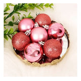 Bola Natal Nº6 Rosa Com 9