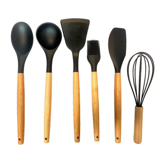 Jogo De Utensílios De Silicone Para Cozinha Com 7 Peças