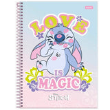 Caderno Universitário Capa Dura Stitch 15 Matérias Foroni