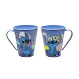 Caneca Plástica Stitch e Angel 360ml