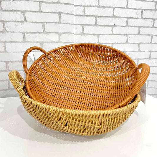 Bandeja Cesta Organizadora Multiuso Tipo Vime Para Servir E Decorar Mesa Posta Cantinho Do Café Petiscos