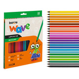 Lapis de Cor Reciclado Wave Com 24 Cores Summit