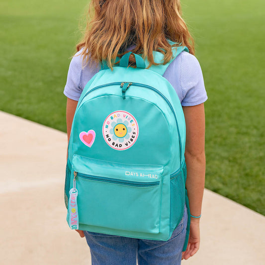 Mochila Escolar Grande No Bad Vibes Menina Clio