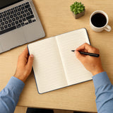 Caderno Pequeno Com Elástico A5 Liso Pautado Yins