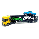 Caminhão de Brinquedo Mini Cegonheiro Com Rampa + 2 Carrinhos