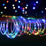 Mangueira Led De Natal 180 Leds 10 Metros Pisca Pisca Colorido Com 8 Funções 127v Iluminação E Decoração