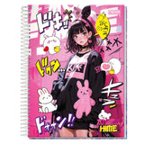 Caderno Universitário Grande Anima Hime 80 Folhas