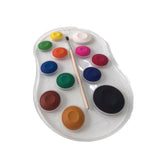 Estojo Pastilhas De Aquarela Com 12 Cores E Pincel Acrilex