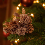 Anúncio Enfeite De Natal Galho Artificial Com Glitter Para Decorações E Ornamentos