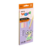 Lapis de Cor Wave Tons Pastel Com 10 Cores Summit