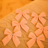 Laço De Natal Rosa 7Cm Com 6