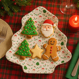 Anúncio Bandeja De Natal Decorativa Retangular/Redonda/Oval Mesa Natalina