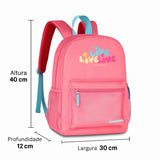 Mochila Escolar Live Free Yourself Clio