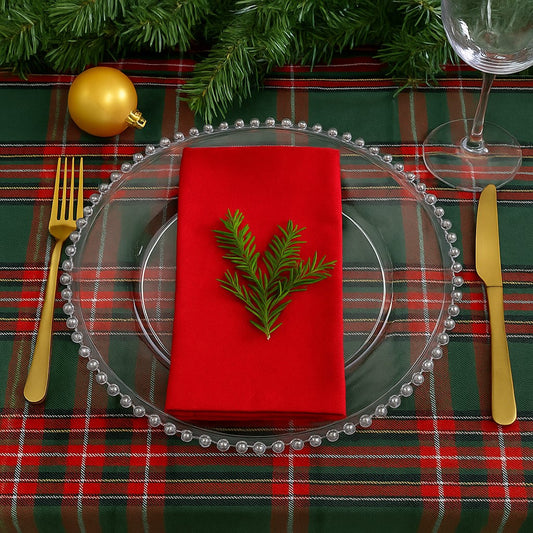 Bandeja Natalina De Acrílico Luxo 33cm