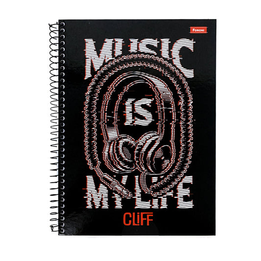 Caderno Universitário Capa Dura Cliff Boy 10 matérias Foroni