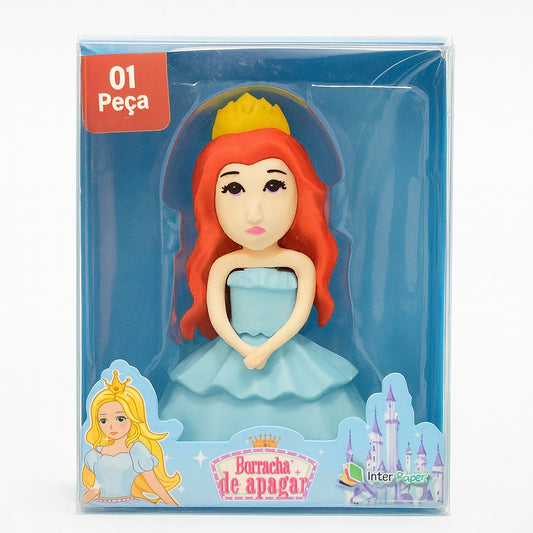 Borracha Escolar 3D Princesas Papelaria Fofa