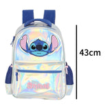 Mochila Escolar Stitch Holográfica Original Luxcel