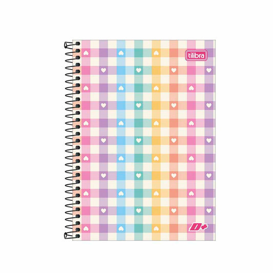 Caderno Espiral Capa Dura 1/4 D+ 200 Folhas Tilibra
