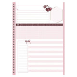 Caderno Grande Universitário Sweet Cherry Cereja Capa Dura 10 Matérias Animativa