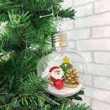 Bola De Natal Lâmpada Com Enfeites Natalinos e Led