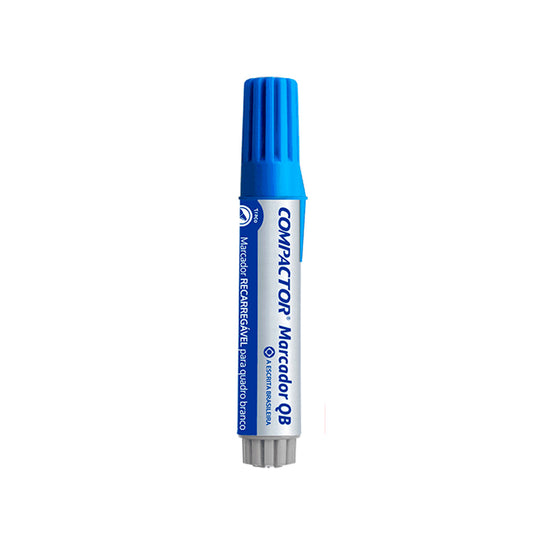 Marcador Quadro Branco Azul - Compactor