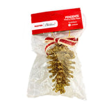 Enfeite Pinha Glitter Pendente