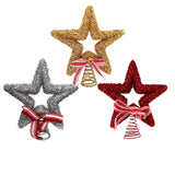 Ponteira Árvore De Natal Decorada Estrela Vazada 20Cm