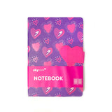 Caderno Pequeno Com Imã De Coração SkyPaper