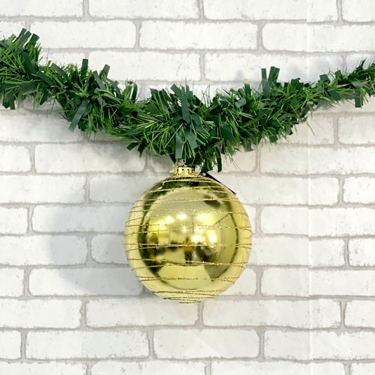 Bola Natal Decorada N° 15 Glitter Dourada