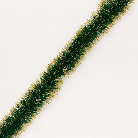 Festão De Natal Decoração Natalina Verde Com Dourado