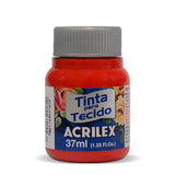Tinta Tecido 37Ml Vermelho Tomate Acrilex