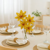 Flor De Natal Dourada/Prata