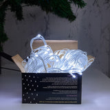 Rede Led De Natal 160 Leds Branco 2m x 1,10m Com 8 Funções 127v Decoração Festas