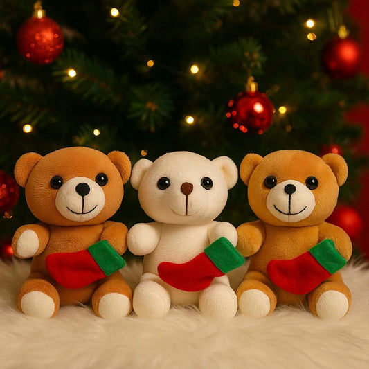 Ursinho Natalino De Pelúcia 15cm